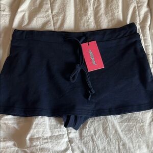 Navy mini skort
